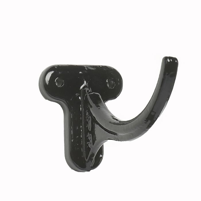 100mm (4") Hargreaves Foundry Beaded Half Round Cast Iron Fascia Bracket - Pre-Painted Black