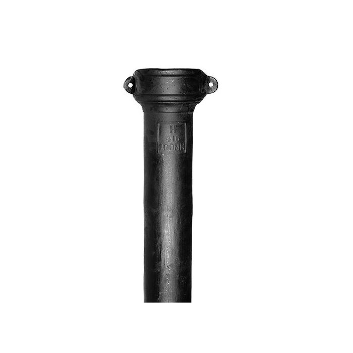 100mm (4") Traditional LCC Cast Iron Soil Pipe x 1.83m Length Eared