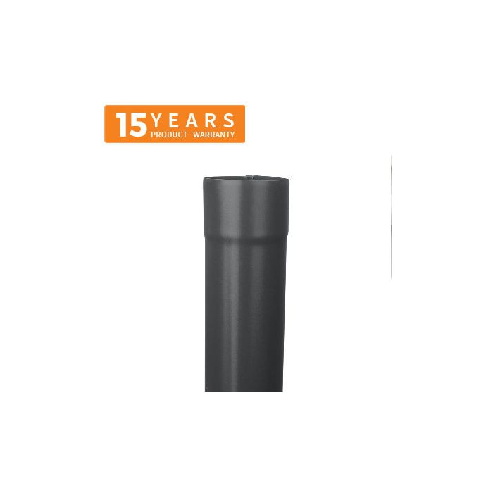 100mm Anthracite Grey Galvanised Steel Downpipe 3m Length - 15 years Product Warranty