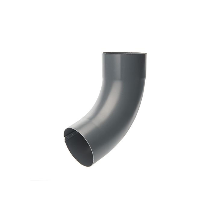 100mm Anthracite Grey Galvanised Steel Downpipe 70°  Bend