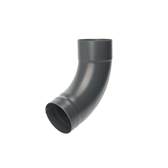 100mm Anthracite Grey Galvanised Steel Downpipe Shoe