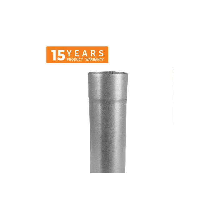 100mm Galvanised Steel Downpipe 3m Length - 15 years Product Warranty