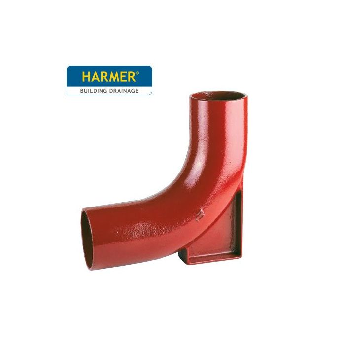 100mm Harmer SML Cast Iron Soil & Waste Above Ground Pipe - Rest Bend