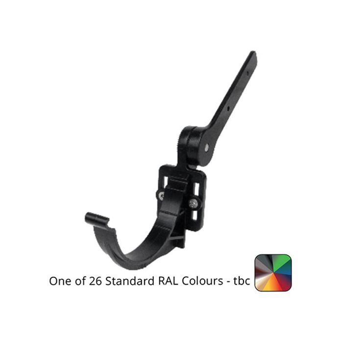 115mm (4.5") SnapIT Aluminium Half Round Side Fix Rafter Bracket - One of 26 Standard RAL Colours TBC