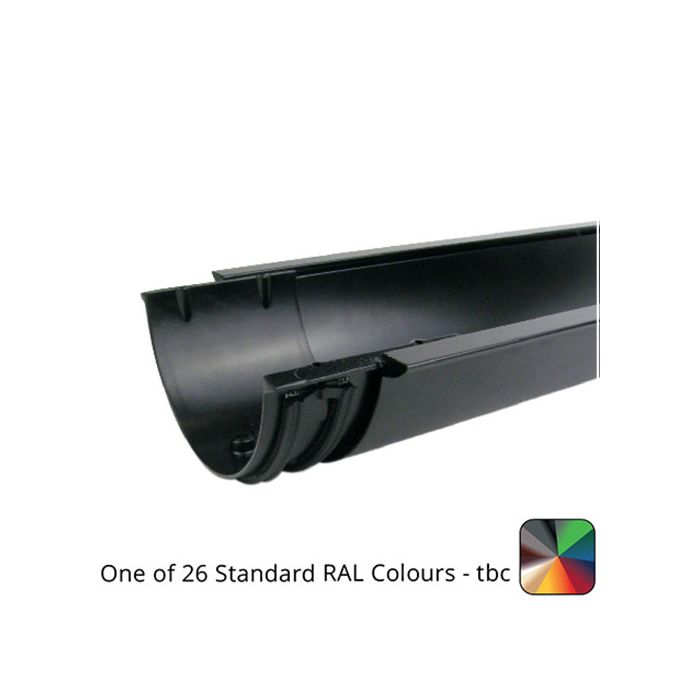 115mm (4.5") x 3m SnapIT Aluminium Half Round Gutter - One of 26 Standard RAL Colours TBC