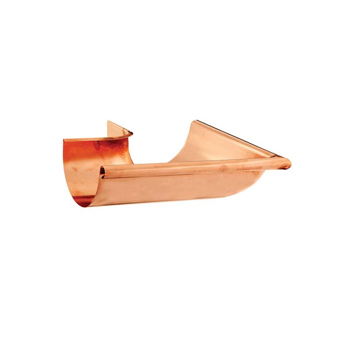 115mm Half Round Copper 90 degree External Gutter Angle