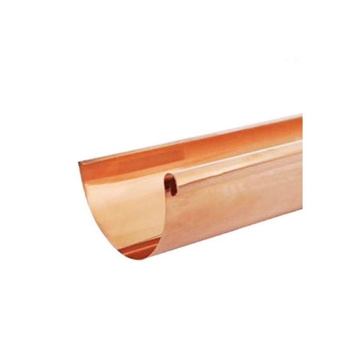 115mm Half Round Copper Gutter 3m Length