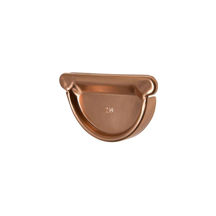 115mm Half Round Copper Gutter Stop End