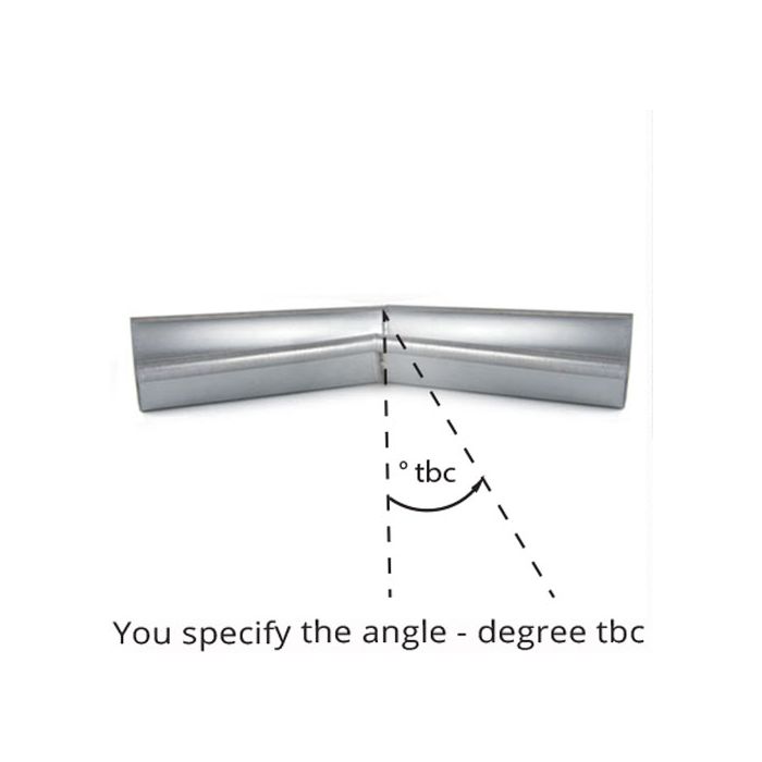 115mm Half Round Galvanised Steel degree 'to be confirmed' Internal Gutter Angle