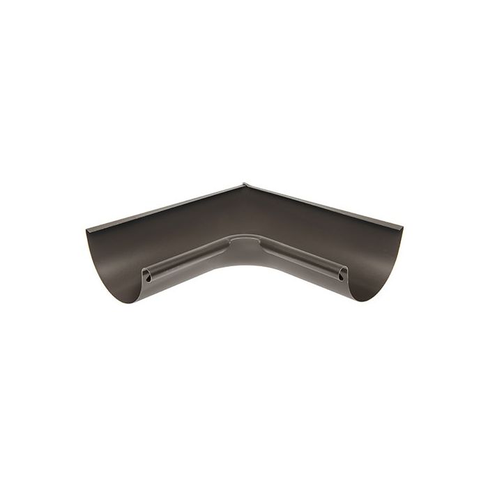 115mm Half Round Sepia Brown Galvanised Steel 90degree Internal Gutter Angle