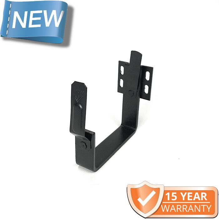 120x75mm Box Profile Black Coated Galvanised Steel Fascia Gutter Bracket