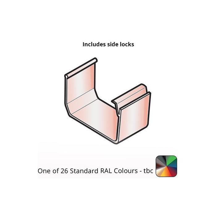 120x80mm Aluminium Aqualine Box Gutter Union Clip Assemblies - One of 26 Standard Matt RAL colours TBC 