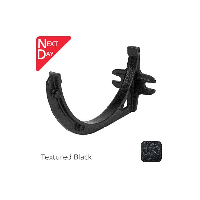 125mm (5") Half Round Cast Aluminium Gutter Fascia Bracket - Textured Black