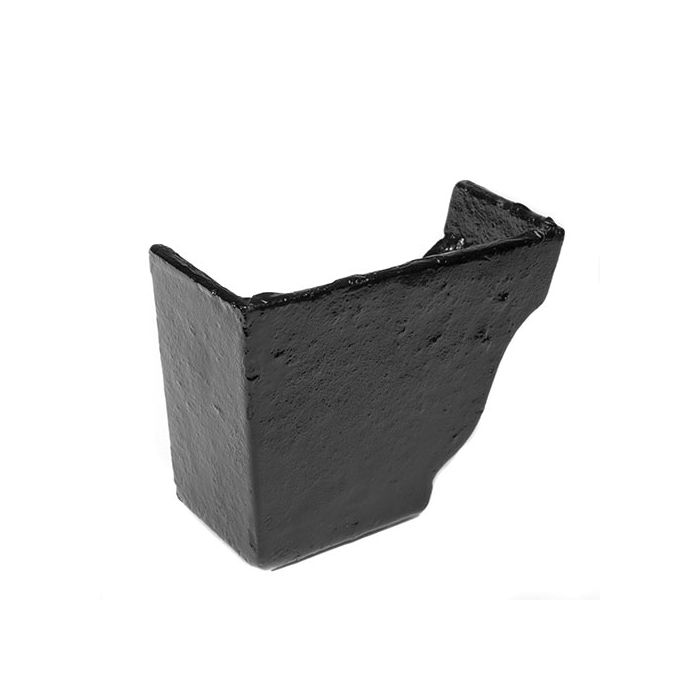 125x100 (5"x 4") Moulded Cast Iron Left Hand Internal Stopend - Black