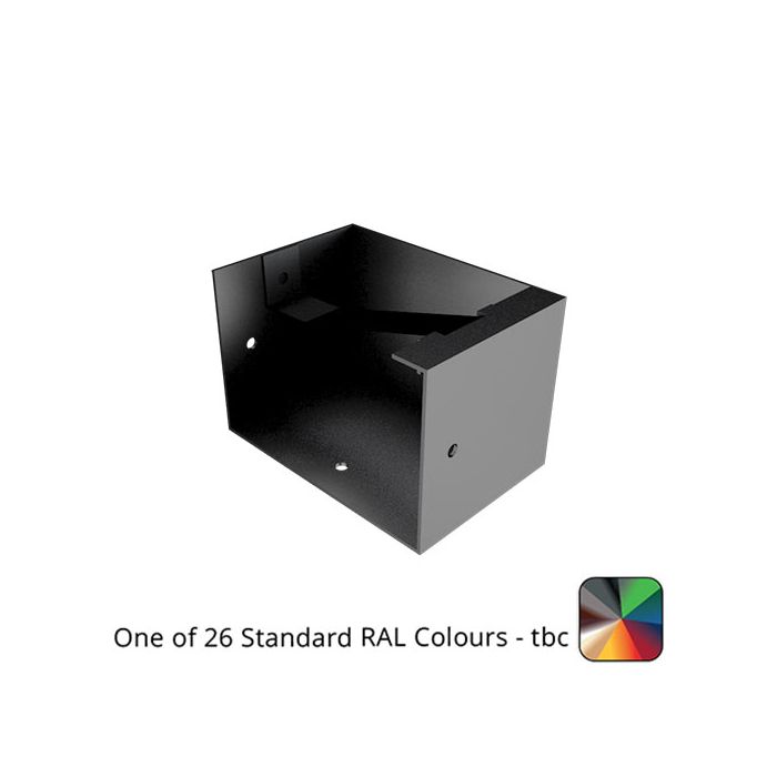 125x100mm Aluminium Joggle Box Right Hand Stopend - One of 26 Standard Matt RAL colours TBC