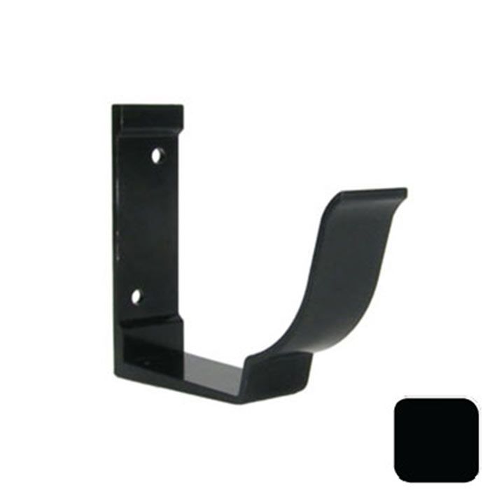 125x100mm SnapFix Aluminium Moulded Fascia Bracket - RAL 9005M Matt Black 