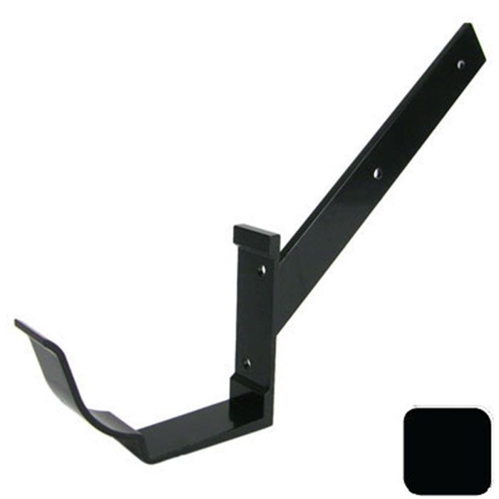 125x100mm SnapFix Aluminium Moulded Side Fix Rafter Bracket - RAL 9005M Matt Black 