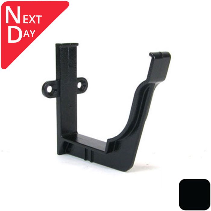 125x100mm SnapIT Aluminium Moulded Fascia Bracket - RAL 9005m Matt Black