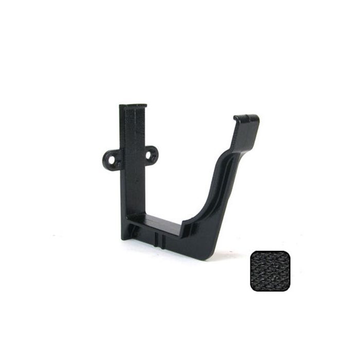 125x100mm SnapIT Aluminium Moulded Fascia Bracket - Textured Black