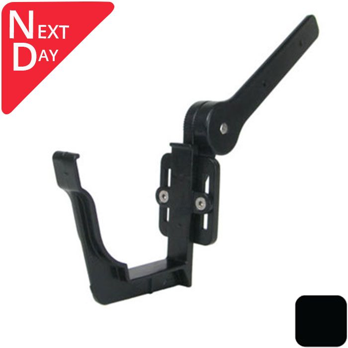 125x100mm SnapIT Aluminium Moulded  Side Fix Rafter Bracket - RAL 9005m Matt Black