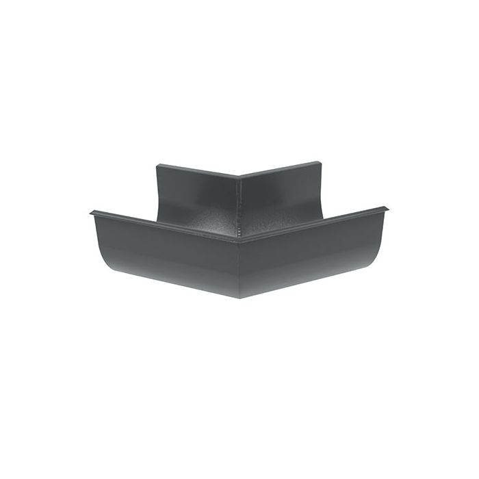 125x90mm D-flow Aluminium 135 Degree  Gutter Angle - Anthracite Grey