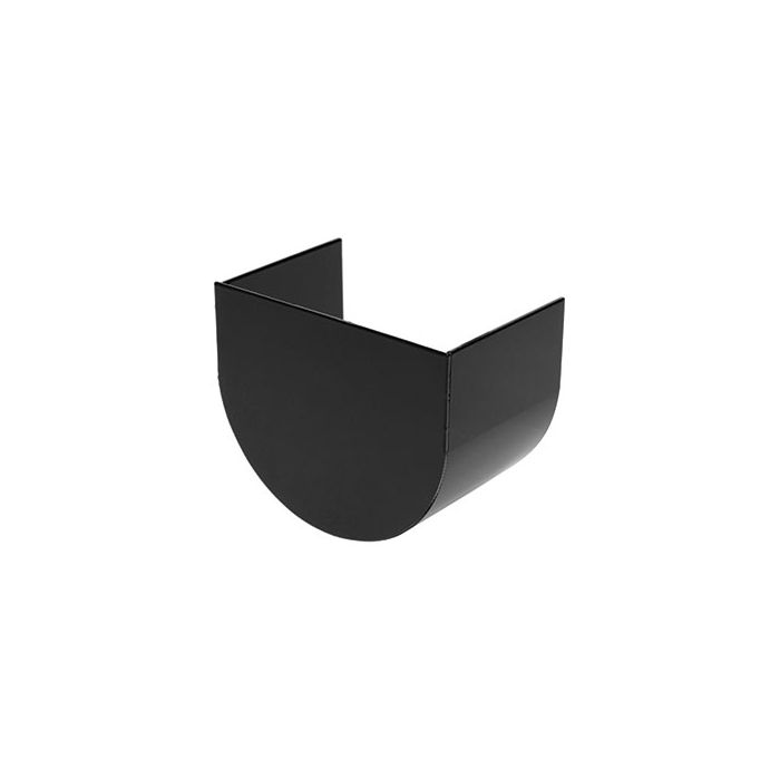 125x90mm D-flow Aluminium Stop End - Matt Black