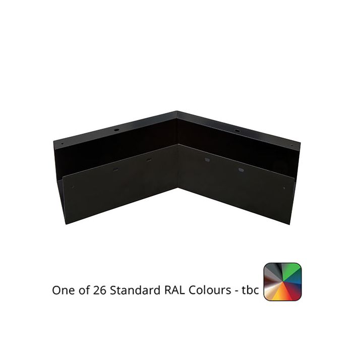 125x100mm Aluminium GX Smooth Box 135 Degree External Gutter Angle - One of 26 Standard Matt RAL colours TBC