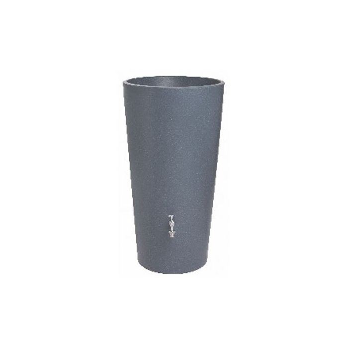 150ltr Vase Blue Grey Granite colour water tank with planting space and Chrome Tap