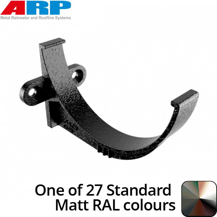 150mm (6")Half Round Cast Aluminium Gutter Fascia Bracket - One of 26 Standard Matt RAL colours TBC 