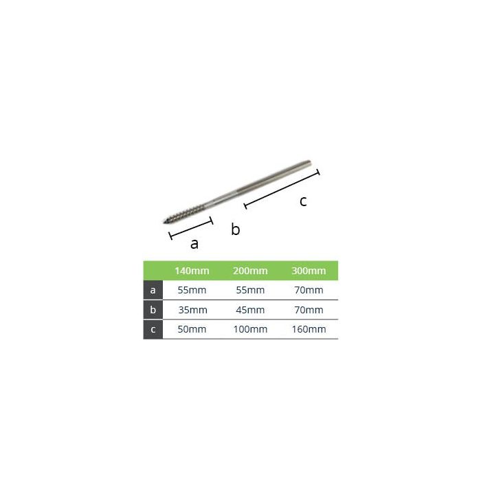 200mm M10 Stainless Steel Screw for use with Downpipe Bracket with M10 Boss