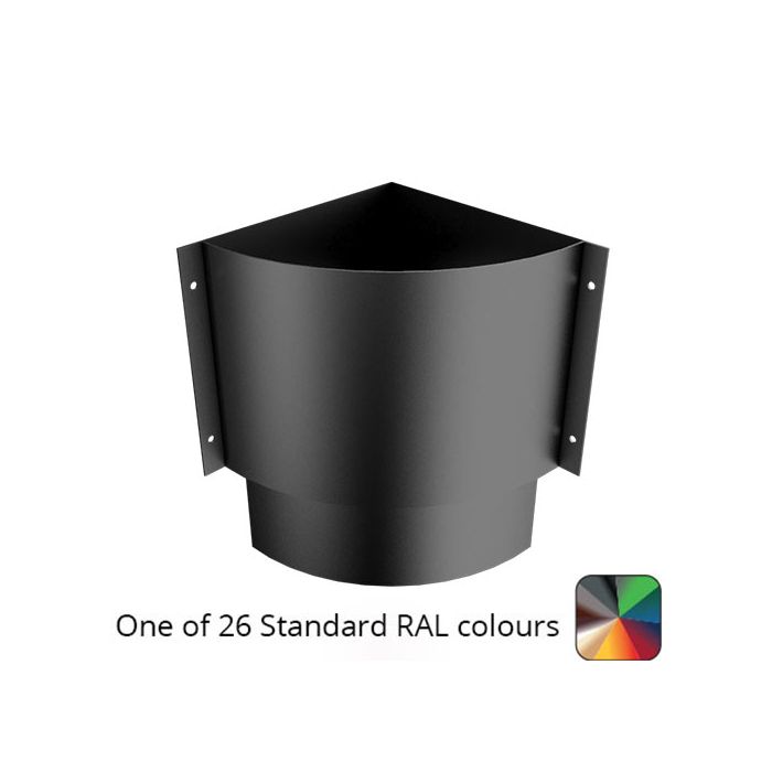 550mm Numina Corner Hopper Head with 63mm (2.5") Outlet - One of 26 Standard Matt RAL colours TBC