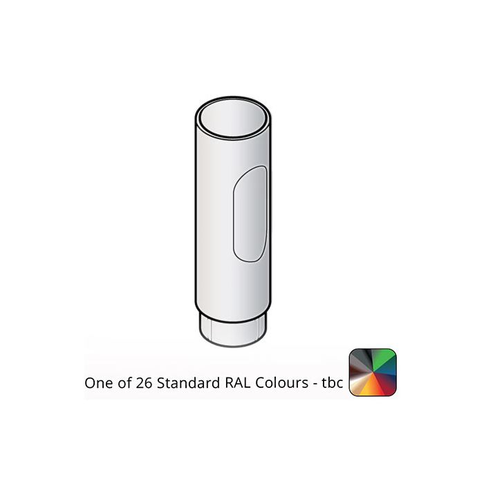 63mm (2.5") Flushjoint Aluminium Access Pipe - One of 26 Standard Matt RAL colours TBC 