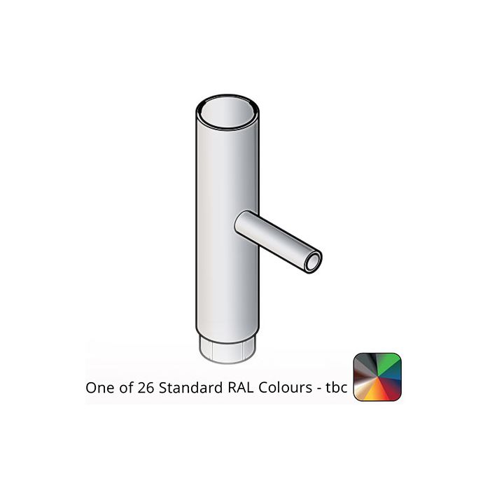 63mm (2.5") Flushjoint Aluminium Rainwater Divertor - One of 26 Standard Matt RAL colours TBC 