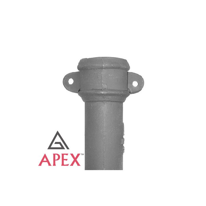 65mm (2.5") x 0.9m Cast Iron Downpipe with Ears - Primed