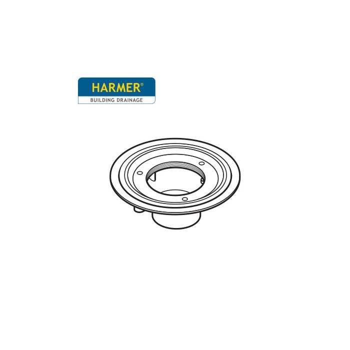 100mm Cast Iron Medium Sump Threaded Vertical Drain Body 