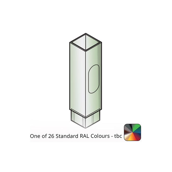 75x75mm Flushjoint Aluminium Square Access Pipe - One of 26 Standard Matt RAL colours TBC  