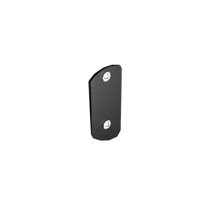 76mm Swaged Aluminium Square ACCESS pipe PLATE PPC - Matt Black