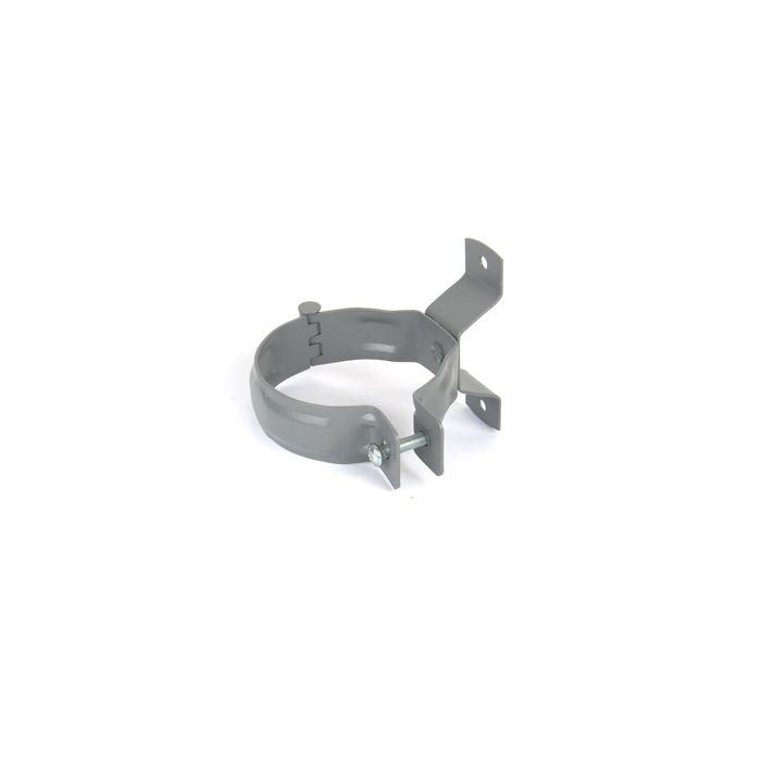 80mm Dusty Grey Galvanised Steel Downpipe Bracket