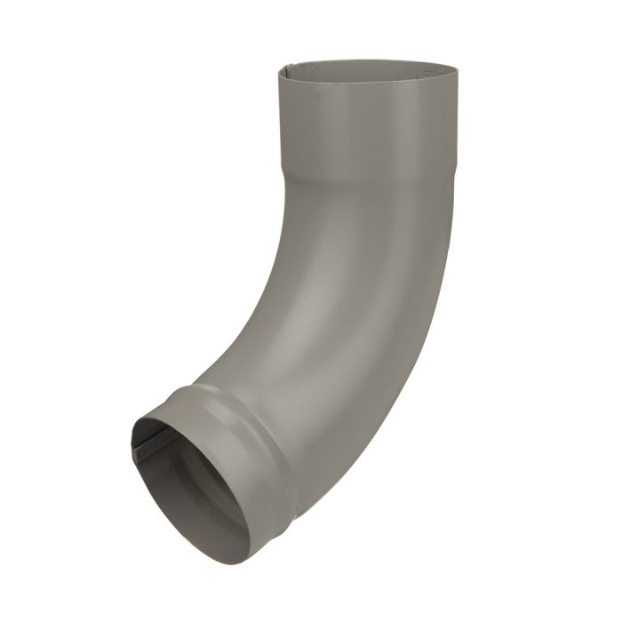 80mm Dusty Grey Galvanised Steel Downpipe Shoe