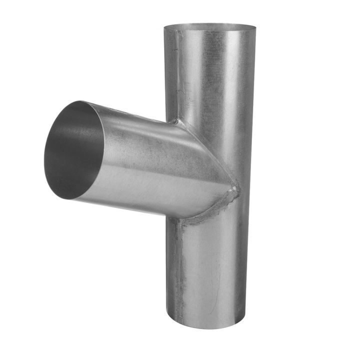 80mm Galvanised Steel Downpipe 70Ã‚Âº Branch