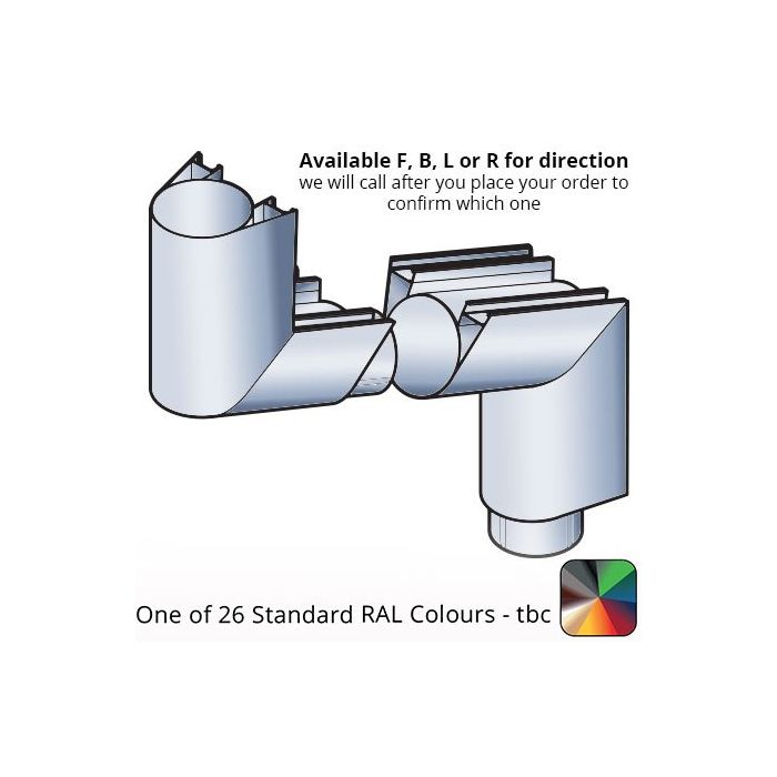 86x106mm Guardian Aluminium Offset up to 533mm - 92 Degree - One of 26 Standard Matt RAL colours TBC