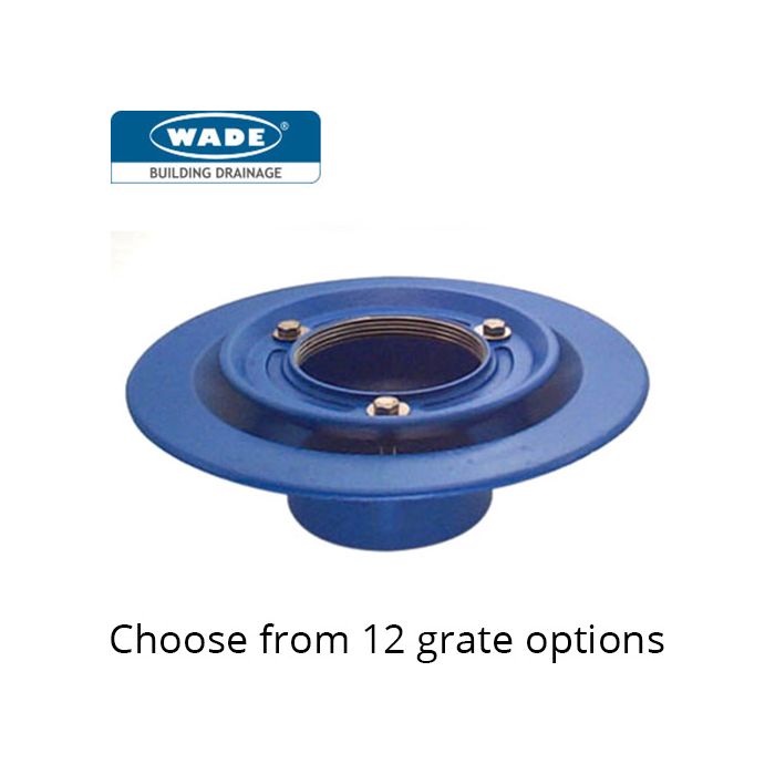 D1004 Vari-Level Non-Trapped Vertical Outlet Cast Iron Wade Drain Bundle