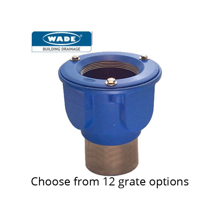 GC144 Var-Level Bottle Trapped 50mm Seal Cast Iron Wade Drain Bundle