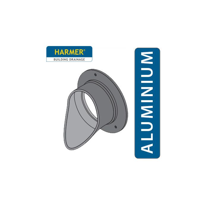 Harmer 100mm Aluminium Push-Fit Parapet Downspout 