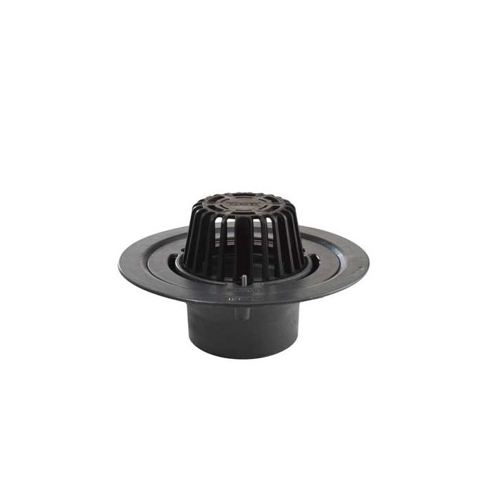 Harmer C400LT - Large Sump 4"BSP Thread Cast Iron Vertical Outlet with Polypyrene Dome Grate