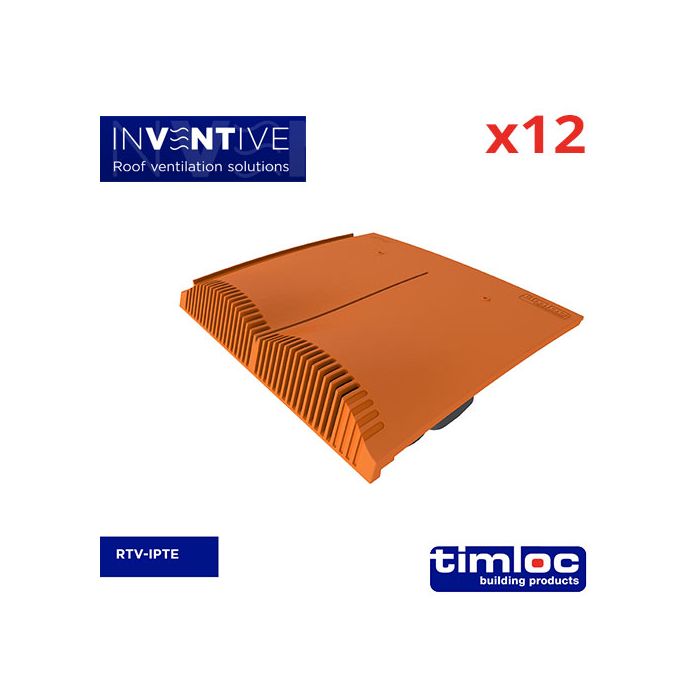 Interlocking Plain Tile Vent Terracotta - pack of 12