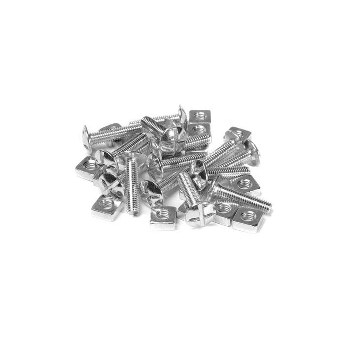 M6 x 25mm Zinc Plated Gutter Bolt with nut and washer