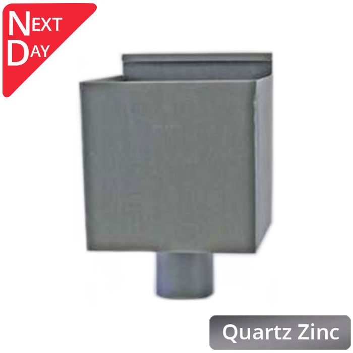 Quartz Zinc Box Hopper Head  with 80mm Outlet 