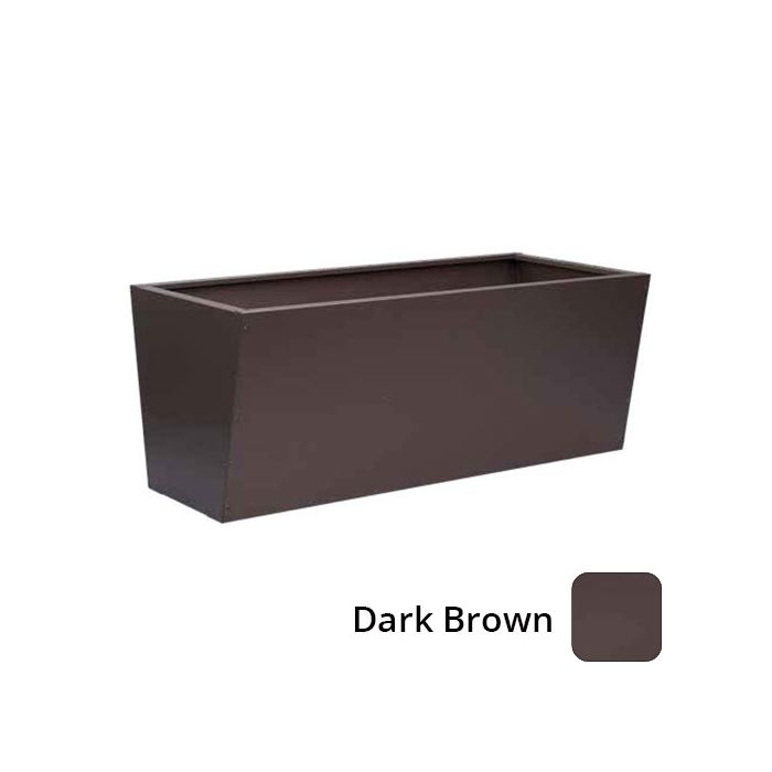 Valenta Aluminium Raised Bed / Planter - 2000x900x800mm - Dark Brown 