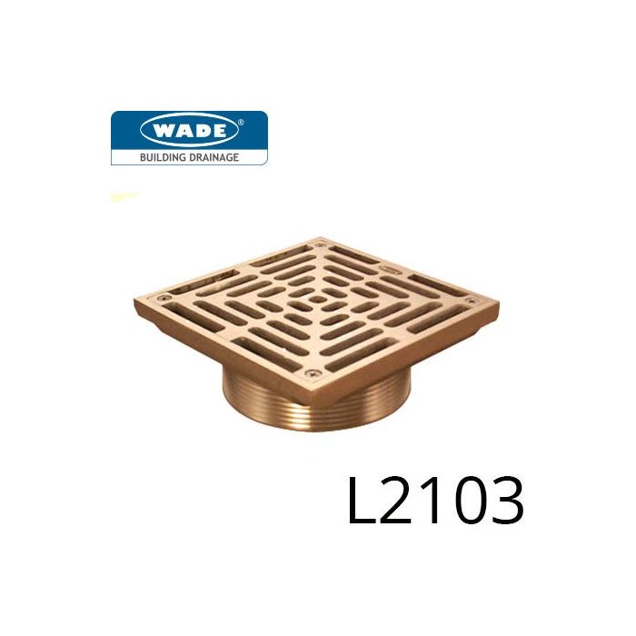 L2103 Grate - Nickel Bronze - Square Grate - 4" NPSM - 150mm